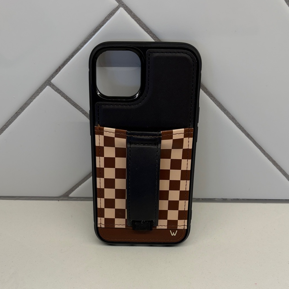 Checkered Brown and Black Phone Case